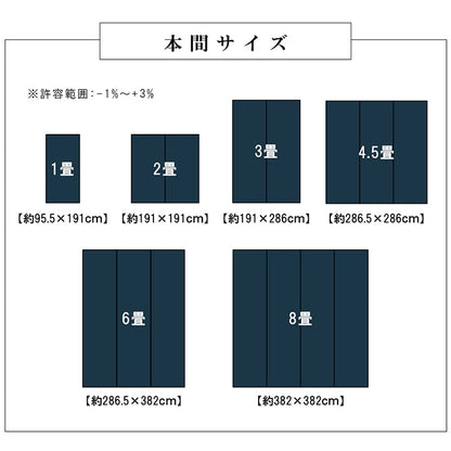PPカーペット 高耐久 ラグ 涼しい 174x174cm（江戸間2畳） ござ 水洗い可能 日本製