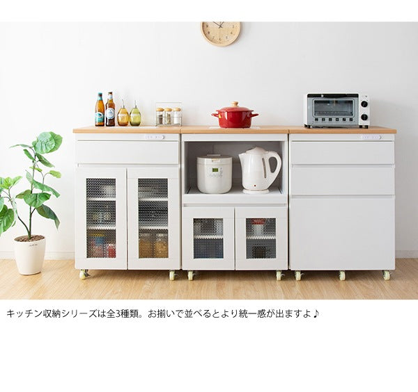 レンジ台 チェスト キッチン収納シリーズ Semplice 幅60cm タイル