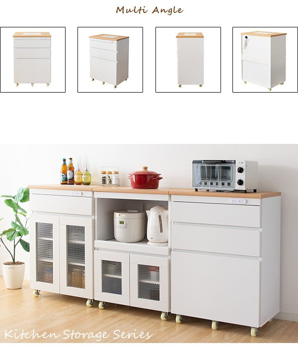レンジ台 チェスト キッチン収納シリーズ Semplice 幅60cm タイル