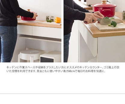 キッチンカウンター 収納 レンジ台 Semplice（センプリチェ）