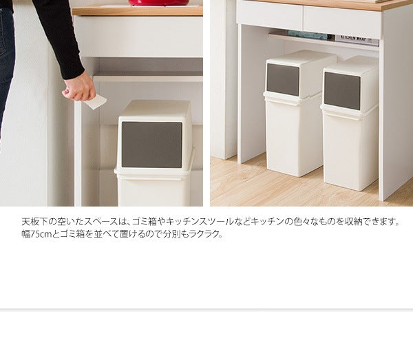 キッチンカウンター 収納 レンジ台 Semplice（センプリチェ）