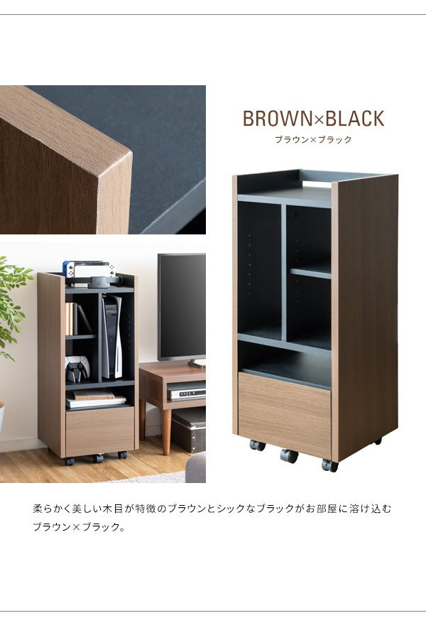 ゲーミングラック 幅38.5cm ゲーム機 周辺機器 まとめて収納 REGABO GRK-001 省スペース