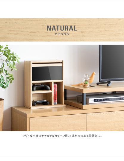 ゲーミングラック 幅30cm ゲーム機 周辺機器 まとめて収納 REGABO GRK-005 ガラス扉 コンパクト