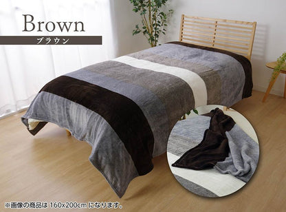 シングル 高密度フランネル毛布 140x200cm 洗濯可能 オールシーズン 裏起毛