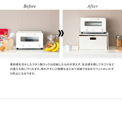 マルチ収納 ドロワーラック 水に強い 樹脂製ラタン 収納ボックス