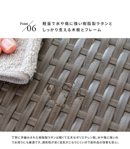 冷蔵庫上ラック 収納 デッドスペース活用 サイズ要確認　幅55x奥行51x高さ35
