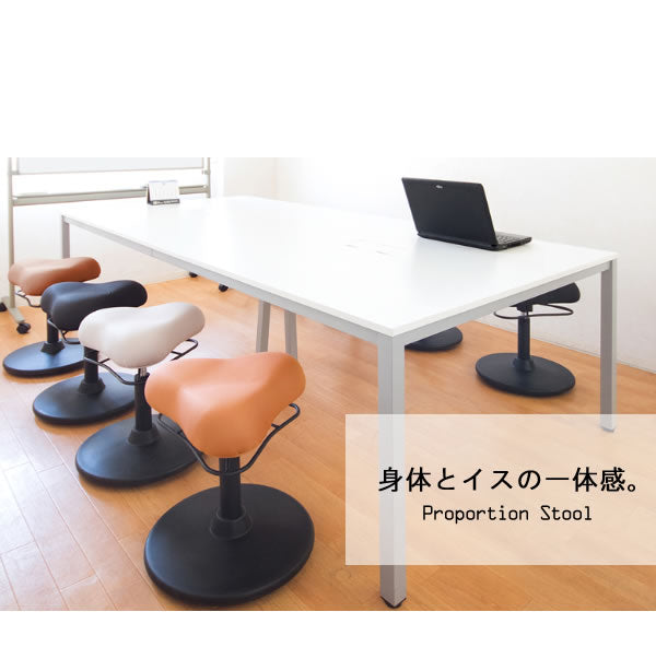姿勢矯正 脳を活性化 プロポーションスツール 昇降式 三角形 ロータイプ 高さ51cm-66cm