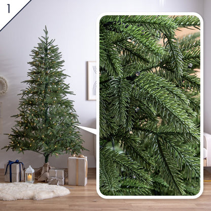クリスマスツリー 高さ120cm ツリースカート LEDライトセッティング済