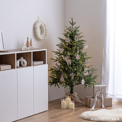 クリスマスツリー 高さ120cm ツリースカート LEDライトセッティング済