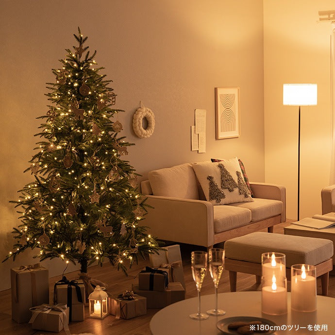 クリスマスツリー 高さ120cm ツリースカート LEDライトセッティング済