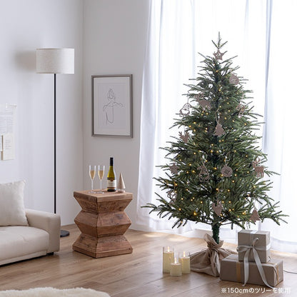 クリスマスツリー 高さ120cm ツリースカート LEDライトセッティング済