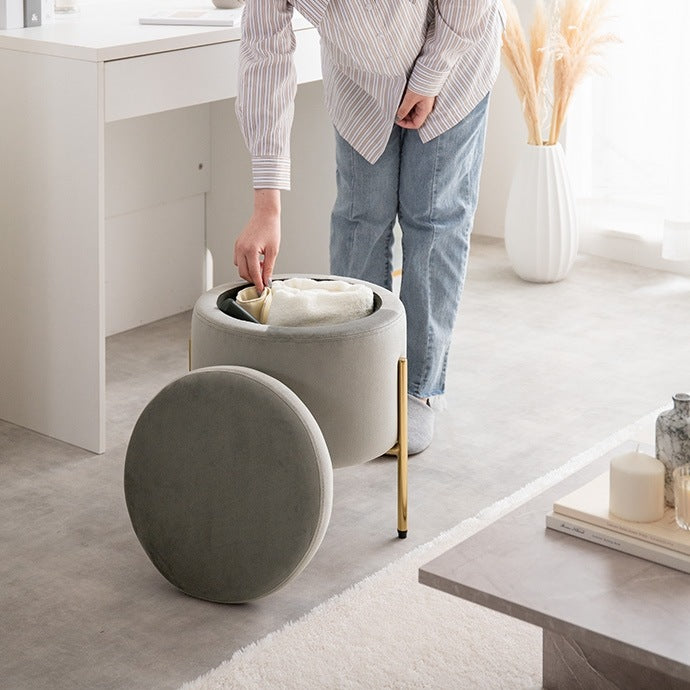 収納付きスツール 椅子 高さ43cm リバーシブル天板 ドレッサースツール サイドテーブル