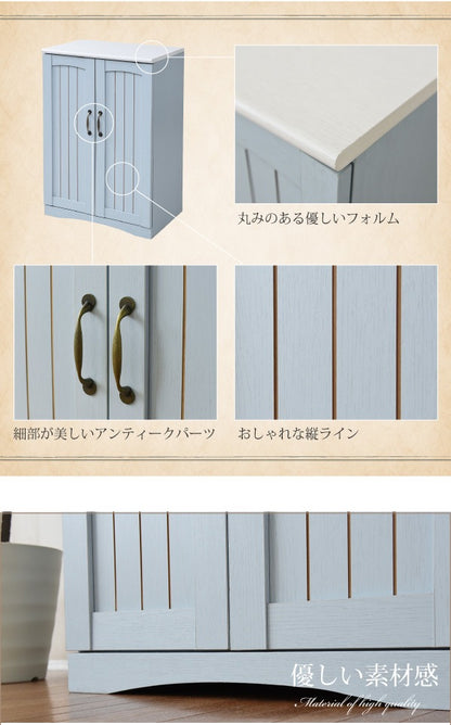 キャビネット 幅60cm リビング収納 フレンチカントリーテイスト 棚