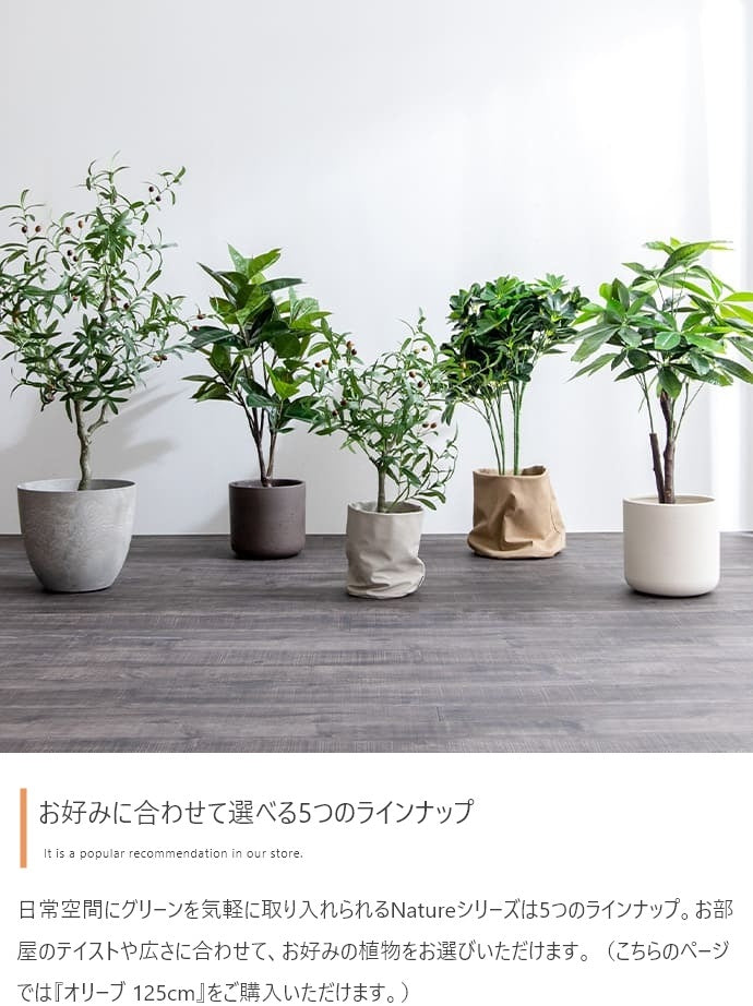 観葉植物 フェイクグリーン 光触媒 高さ125cmタイプ