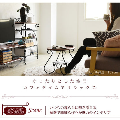 シューズラック 幅60cm 奥行50cm 下駄箱 ヨーロッパ風 ロートアイアン 玄関収納