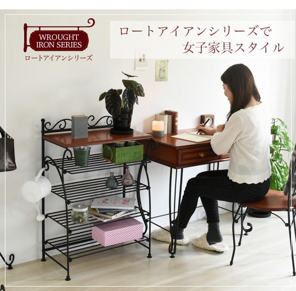 シューズラック 幅60cm 奥行50cm 下駄箱 ヨーロッパ風 ロートアイアン 玄関収納