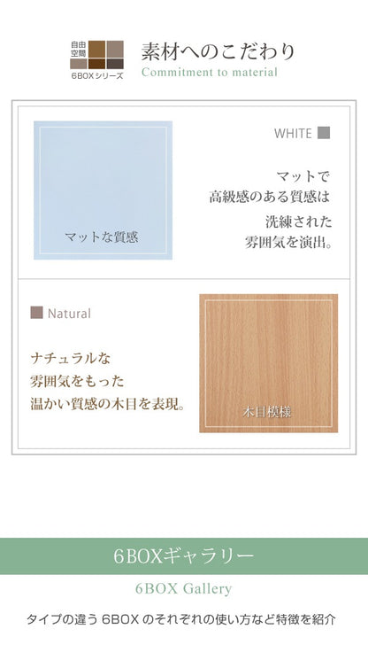 ガラスキャビネッ ト 棚 ラック チェスト 幅60cm 高さ90cm 6BOX