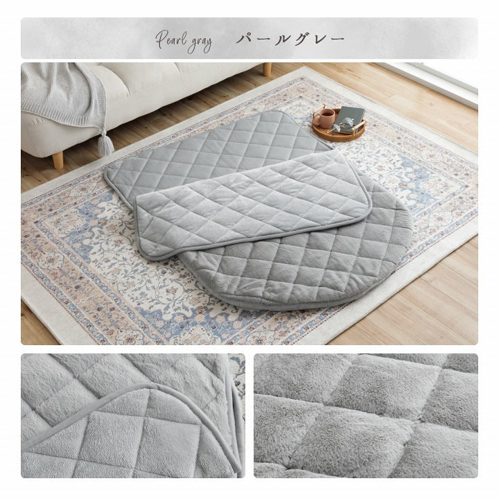 ポケットこたつ 90x120cm 着る毛布 キルティング あったか ふわふわ極上タッチ 無地 シンプル