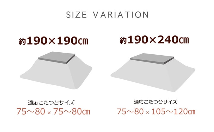 こたつ掛け布団 190x190cm ノルディック柄 撥水 吸湿発熱 北欧柄