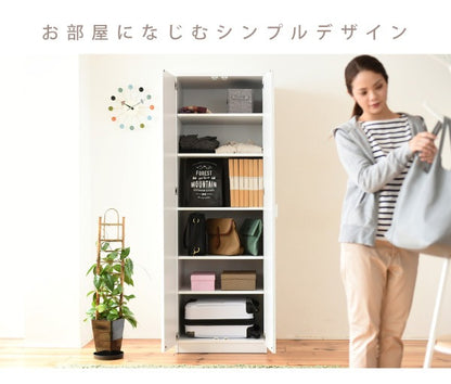 ロッカー 整理タンス 幅60cm 高さ180cm シンプル 可能棚 クローゼット
