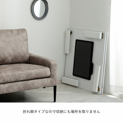 大理石調 こたつテーブル 80x80cm オールシーズン使用可能 フラットカーボンヒーター 1年保証 コントローラー調節