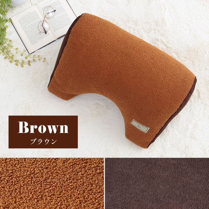 背もたれクッション 55x35x25cm プードルボア 寄りかかり 背当てクッション