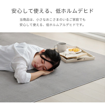 パステルカラーの楕円ラグ カーペット 100x140cm 滑り止め 床暖房ホットカーペット対応 オールシーズン ふわふわ 洗濯可能