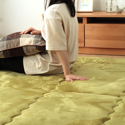 ボリューム 40mm厚 こたつ敷布団 190ｘ240cm 高クッション性 フランネル 無地