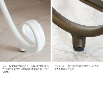 ナイトテーブル 高さ60cm ベッドサイドテーブル アンティーク調 Celestia