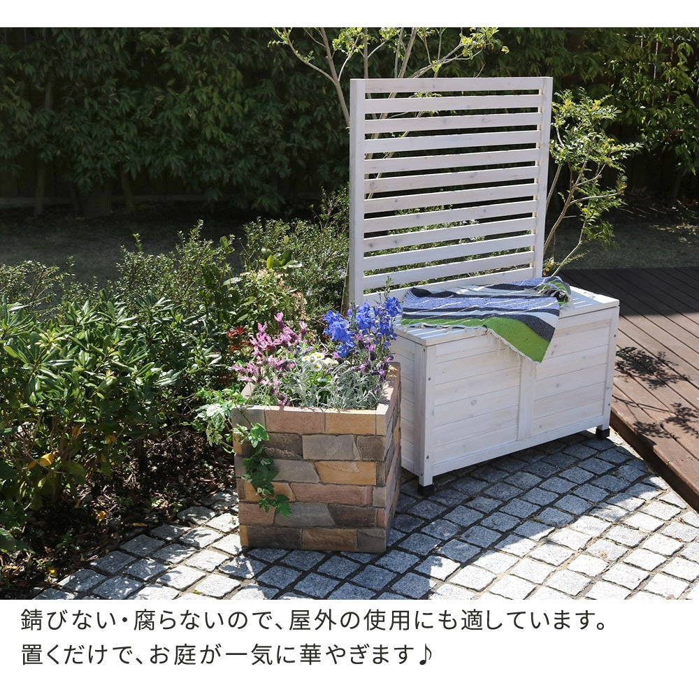 レンガ調 プランター 幅40x40cm 鉢 ガーデニング 花壇