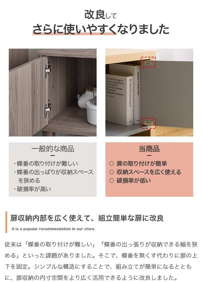 テレビ台 シンプル 配線隠し スタイリッシュ 幅130cm ローボード 収納 ノイズレス くすみカラー