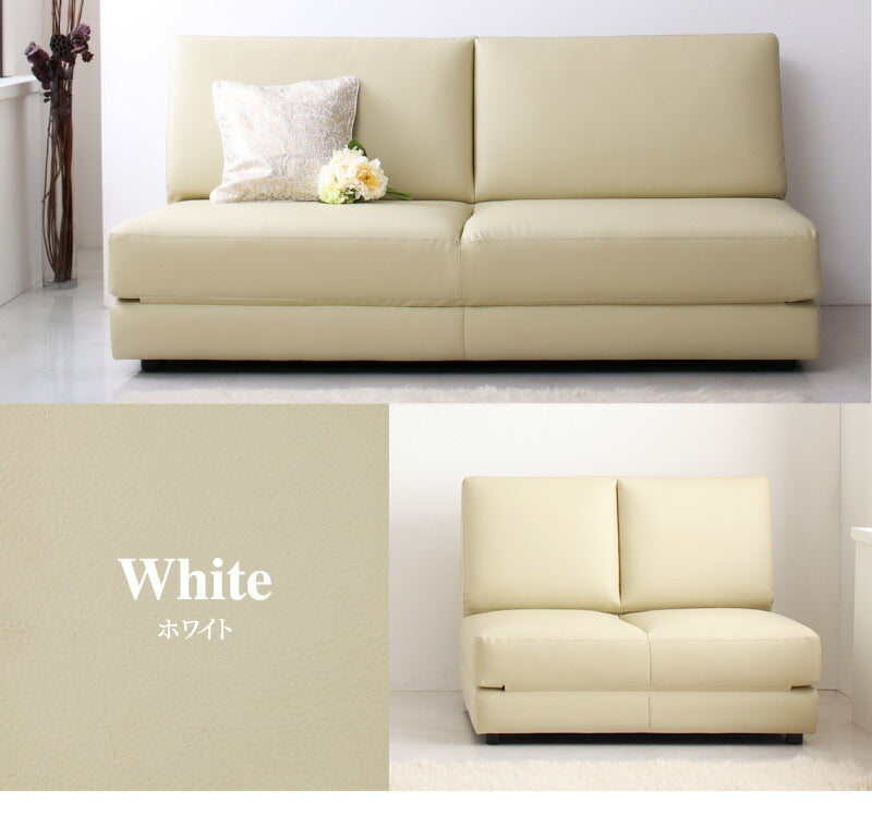 ソファーベッド PVC ソファベッド Cleobury クレバリー 幅120cm リクライニング ベッド時セミダブル相当