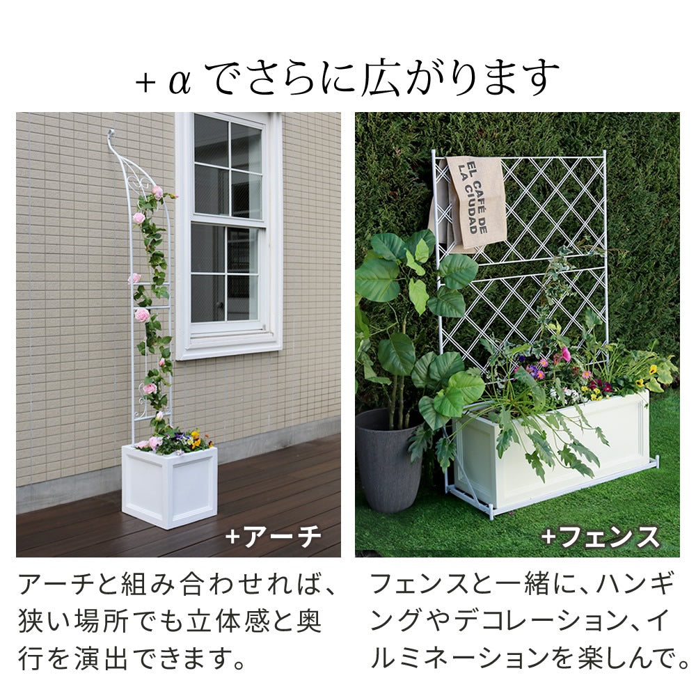 プランター 打ちっぱなしコンクリート質感 60x30cm スタイリッシュ モダン