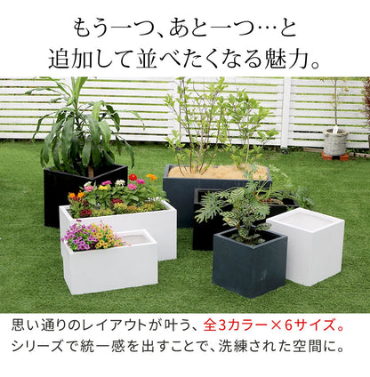 プランター 打ちっぱなしコンクリート質感 90x44cm スタイリッシュ モダン