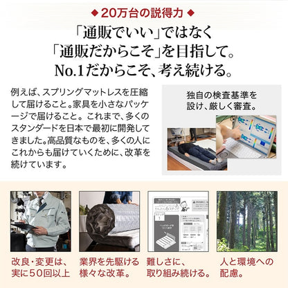 シングルベッド + マットレスセット 本体全10色 ヘッドボード 引き出し コンセント 木目 ゾーンコイルマットレス かため