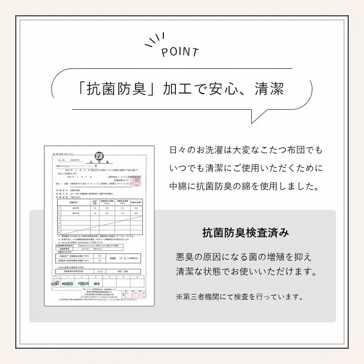 洗える 円形 リバーシブルこたつ布団 直径200cm（テーブル直径90cm対応） ラウンド ふわふわ フェイクファー／フランネル 無地 シンプル 薄掛