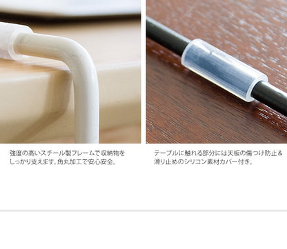 ラタンハンギングラック RUTINA デスクに テーブルに A4サイズ収納可能