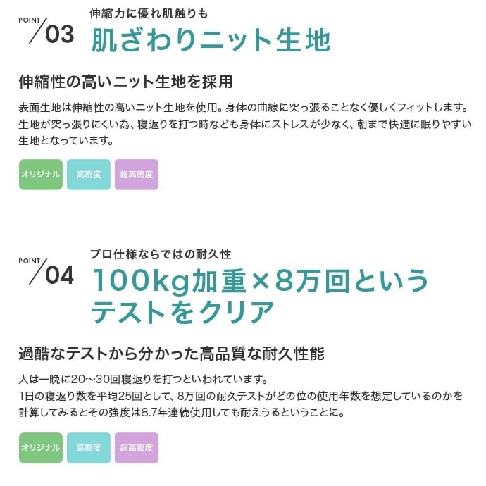 シングルベッド + マットレスセット ファブリック + 天然木 すのこ ポケットコイルマットレス