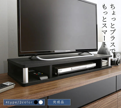 テレビ台 ちょい足しラック 幅80cm インテリア 収納をプラス 高さ調整