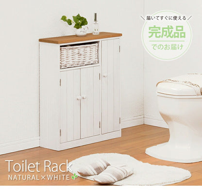 トイレラック 幅50cm サニタリー 小物入れ トイレットペーパー 薄型 スリムラック