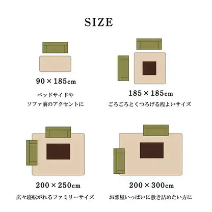 ラグ 絨毯 200x300cm シンプル 無地 かため 不織布 オールシーズン 滑り止め