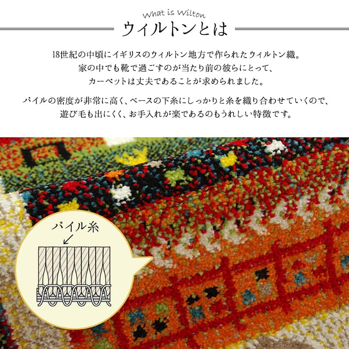 玄関マット 70x120cm トルコ製 ウィルトン織 ふかふか 高密度パイル