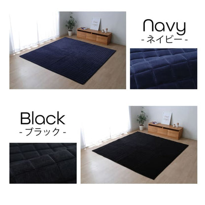 もちもちラグ 185x185cm ウレタン10mmボリューム 滑り止め オールシーズン