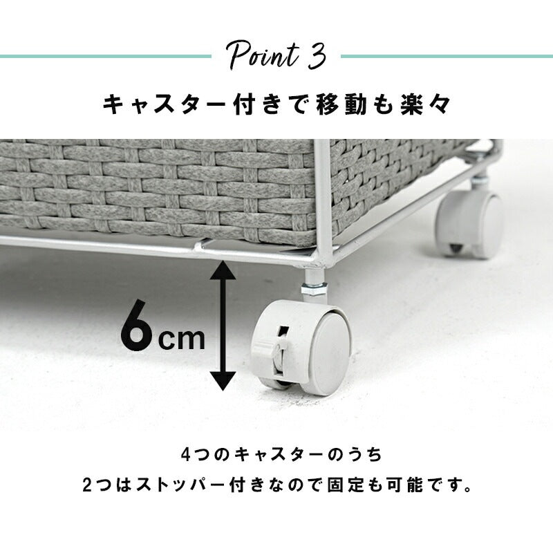 ランドリーラック 幅30.5cm 隙間収納 スタンダード 小物入れ 引出し4杯