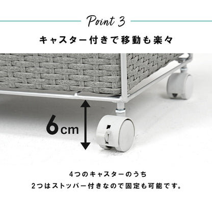 ランドリーラック 幅40.5cm 隙間収納 ハイタイプ 小物入れ 引出し4杯