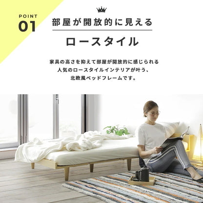 シングルベッド＋ 薄型マットレスセット USB コンセント付き ポケットコイル 3Dメッシュ