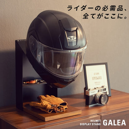 卓上ヘルメットスタンド 幅20cm 高さ35cm ディスプレイ 収納スペース コレクションラック