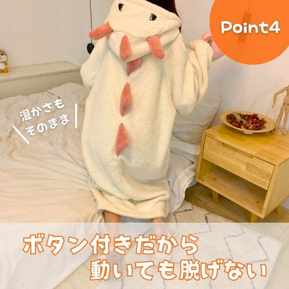 着ぐるみパジャマ 恐竜 ゆったり 大きめ ルームウェア 寝間着