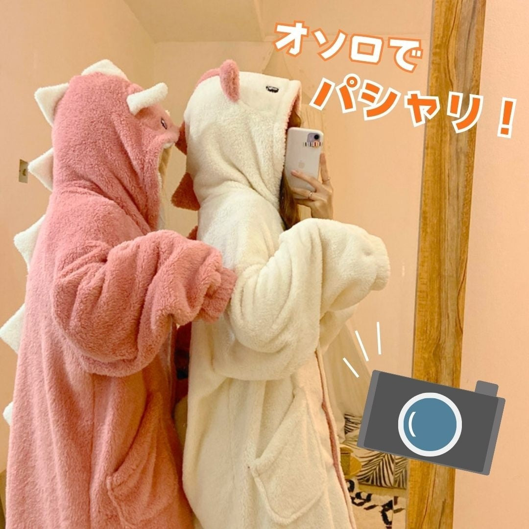 着ぐるみパジャマ 恐竜 ゆったり 大きめ ルームウェア 寝間着