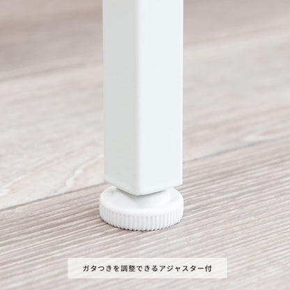 天井つっぱり耐震ラック 高さ224.5-289cm 壁面収納 ウォールラック 安全 ガタつき防止アジャスター